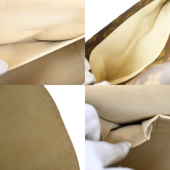 LOUIS VUITTON Logo Beverly MM Shoulder Bag Monogram Leather Brown - Picture 13 of 14